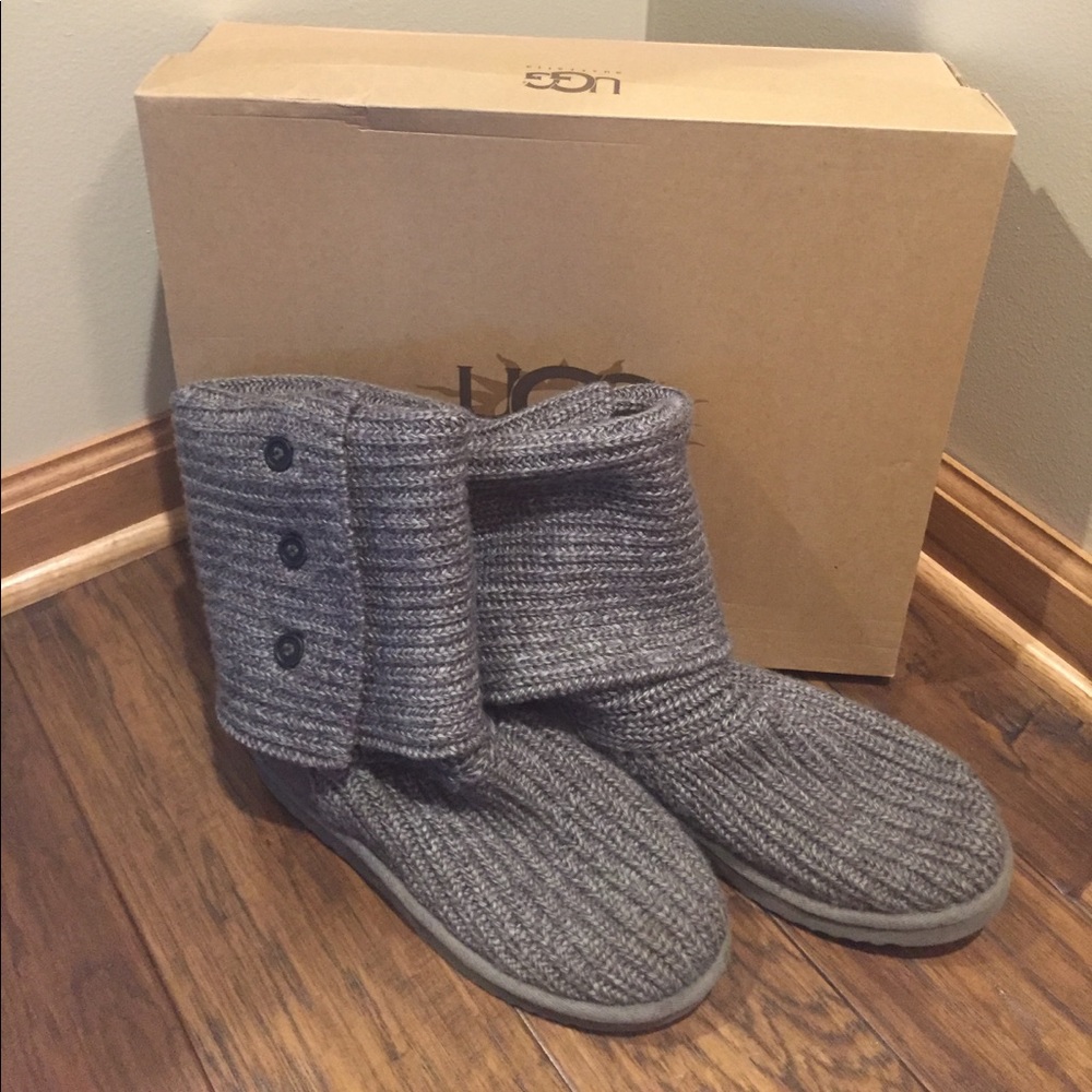 Ugg Australia knit button boots