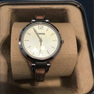 Brown Leather Fossil Watch