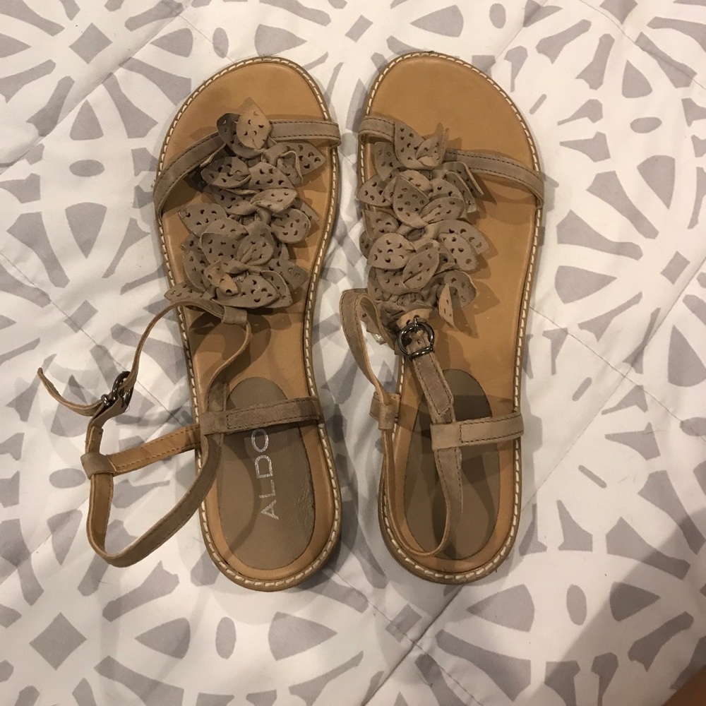 Aldo sandals with flower detail