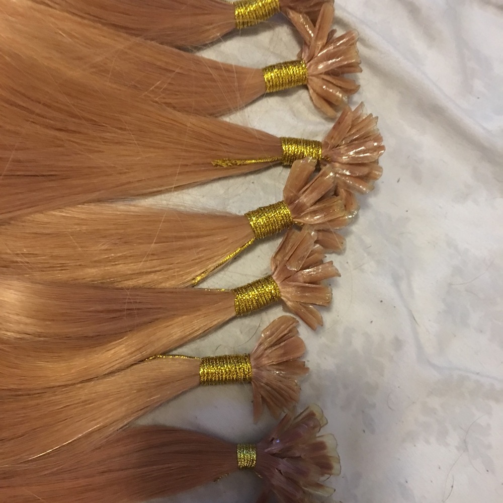 Utip fusion human hair extensions