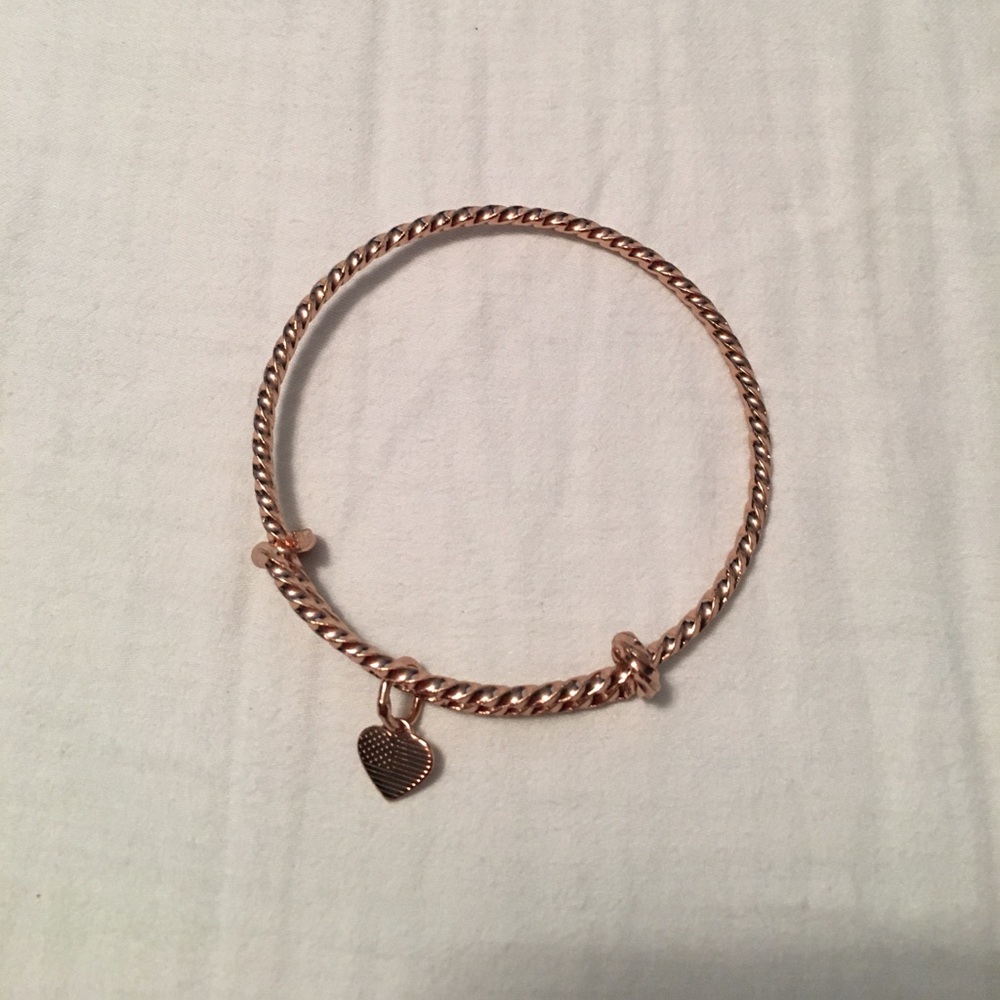 Rose gold Alex & Ani bangle