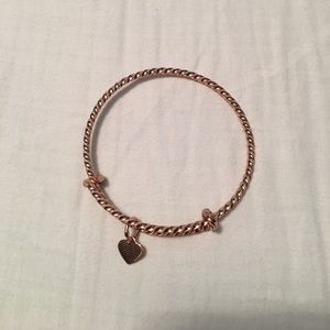 Rose gold Alex & Ani bangle