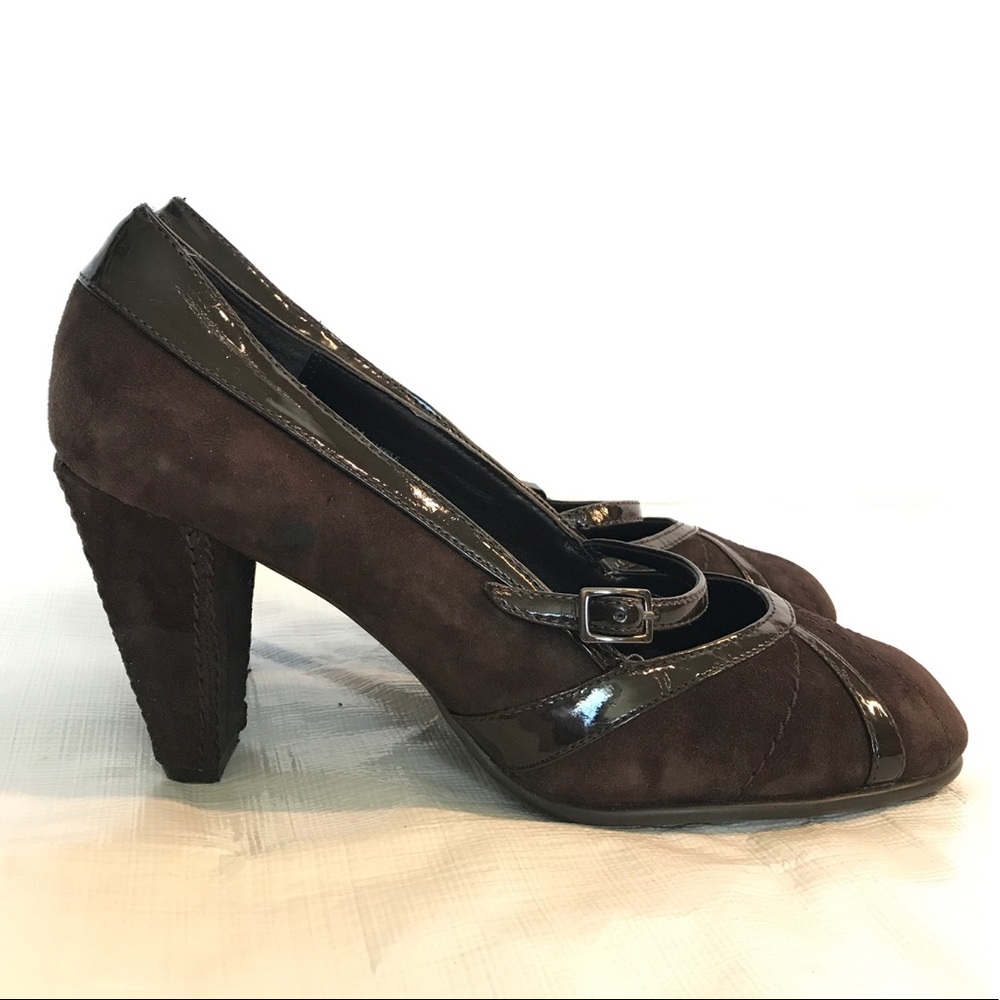 Aerosoles What's What Brown Leather Heels Pumps