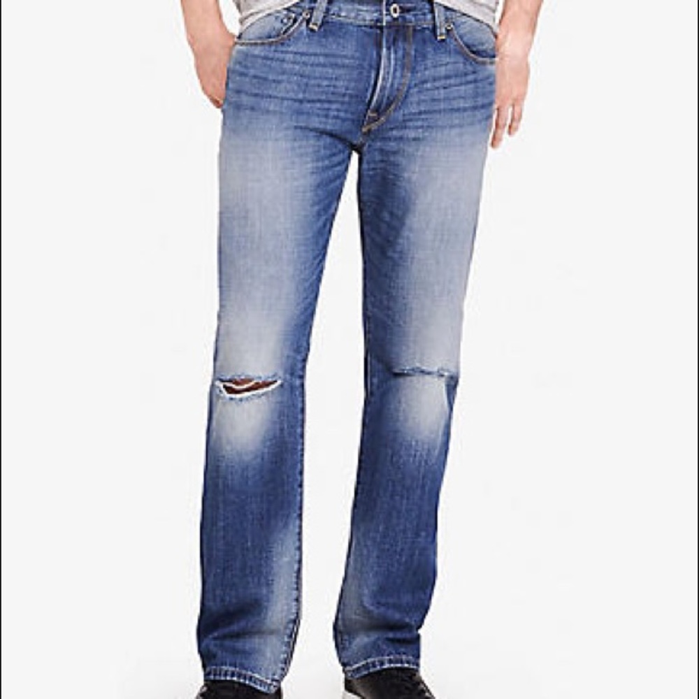 Express Kingston Classic Fit Straight Leg Jeans