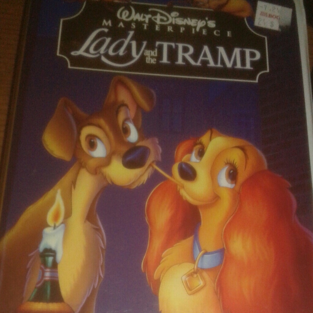 Original Lady and the tramp VHS tape