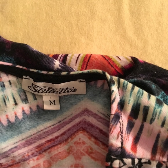 SOLD ....Multicolored jersey dress - Picture 3 of 3