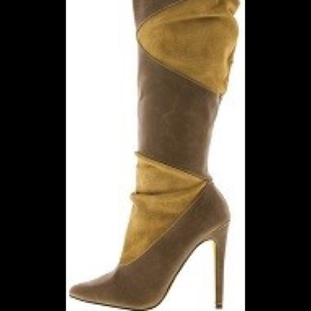 Pointed Knee High Boot