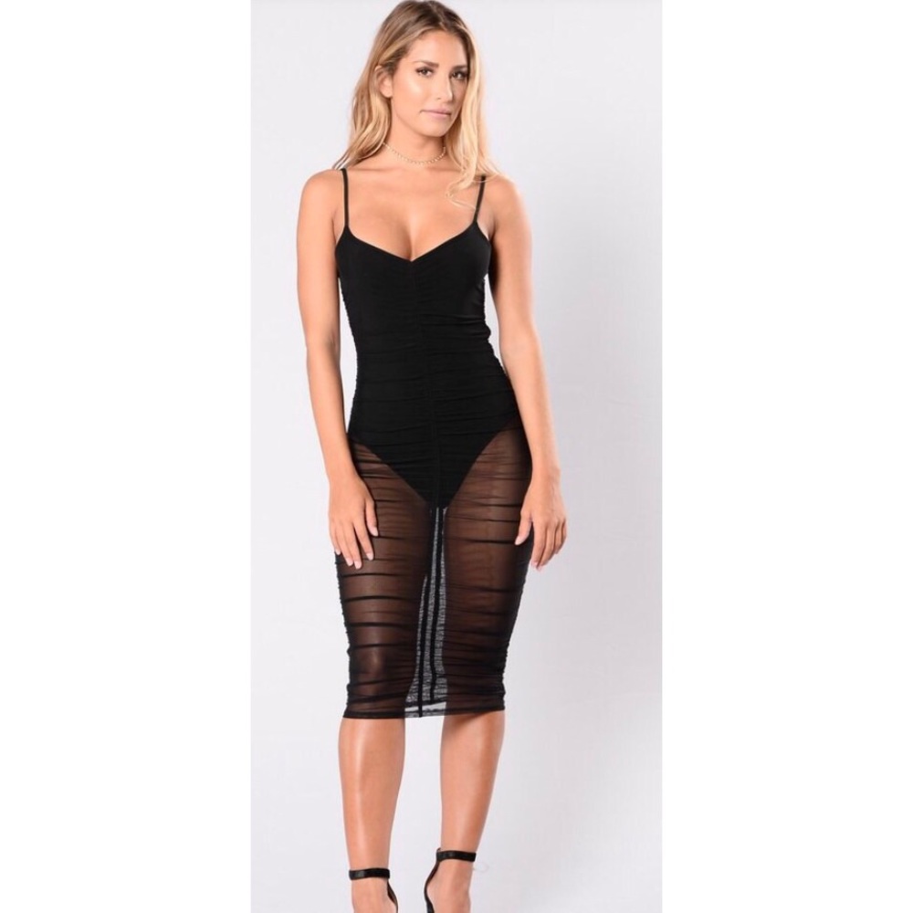 Black Sheer Dress