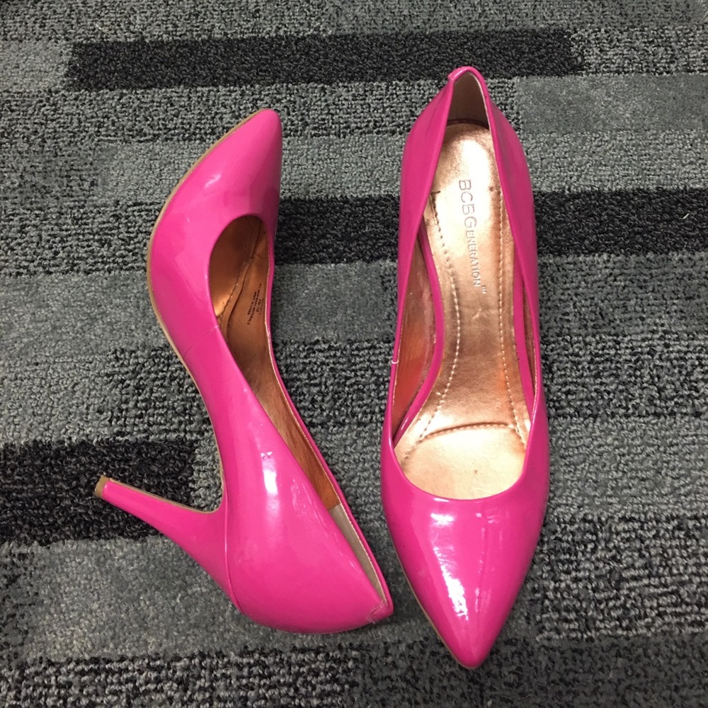 BCBGeneration Hot Pink Pumps