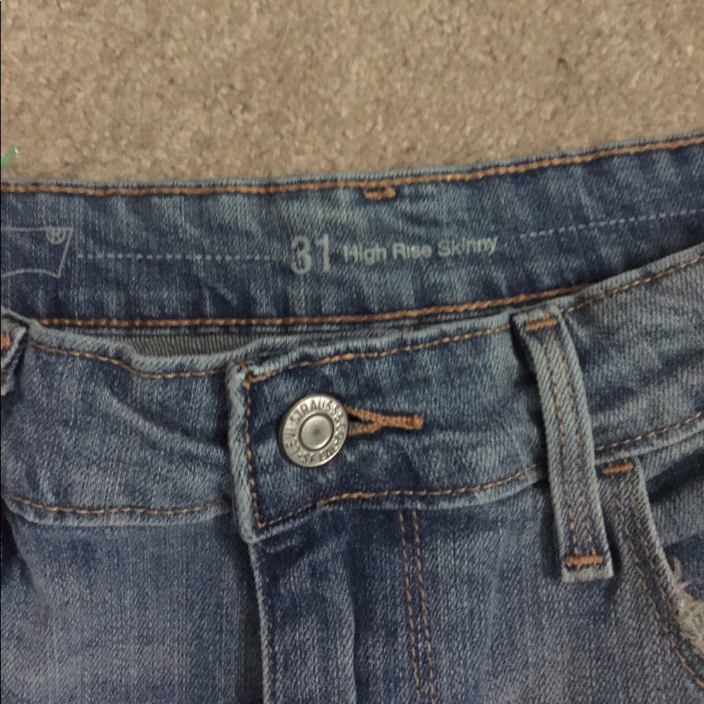 Levi's high rise skinny jeans