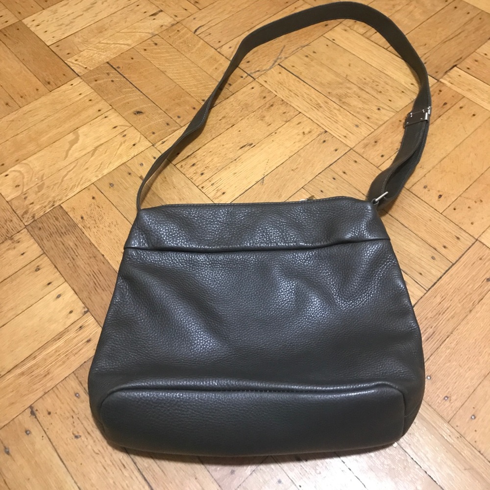 Brand New Dark brown leather messenger bag