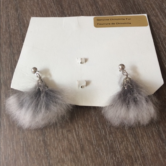 chinchilla earrings