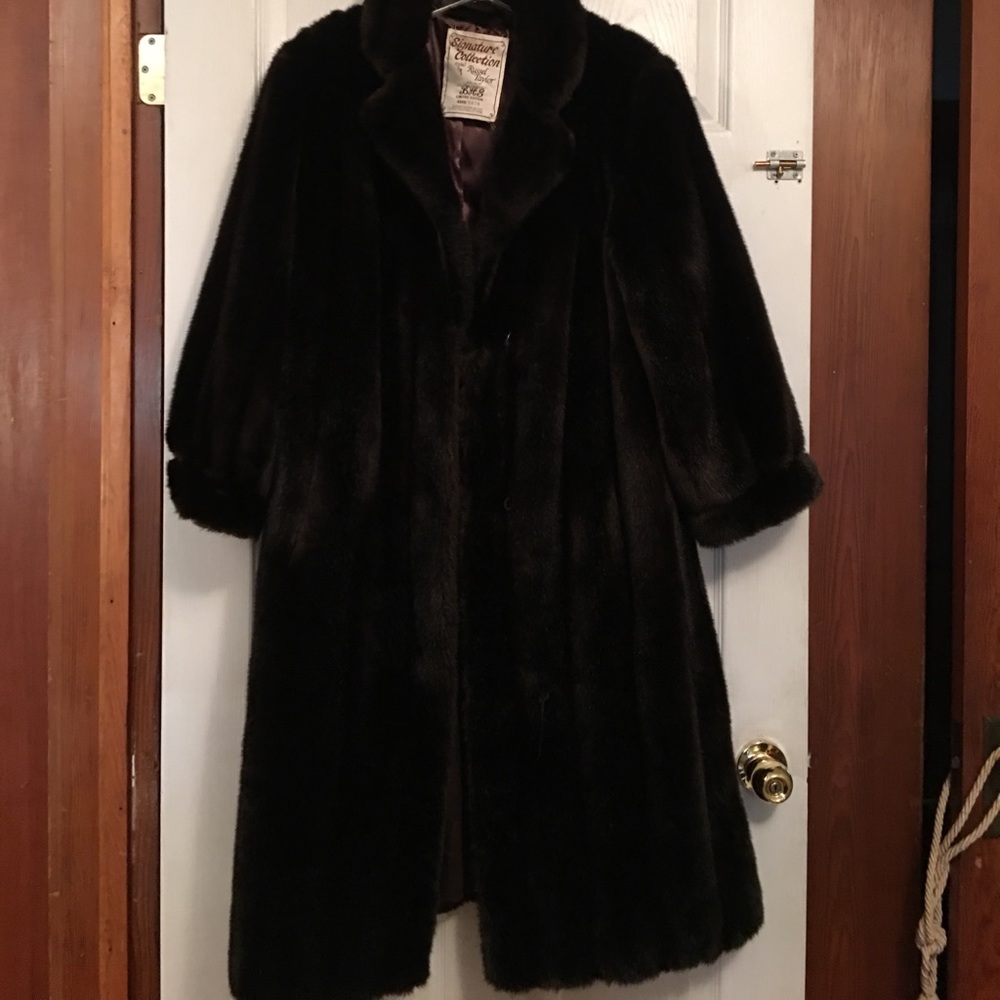 Vintage Faux mink coat