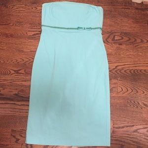 Strapless Turquoise Express Dress