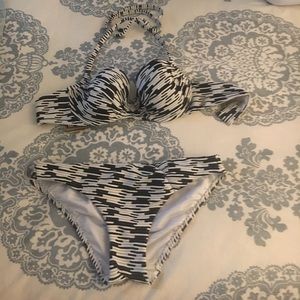 Halter wire push up Bathing suit