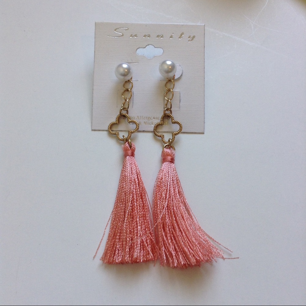 Pearl Tassel Earrings