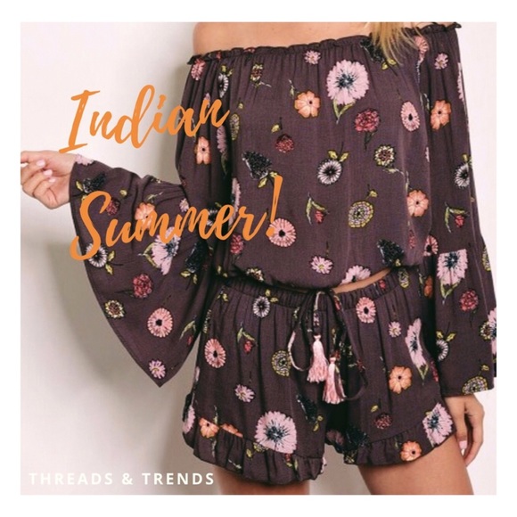 🆕 2 Piece Floral Short Set - Picture 5 of 6