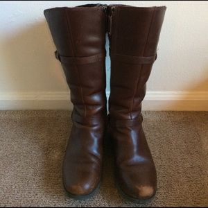 Teva De La Vina wool riding tall leather boots