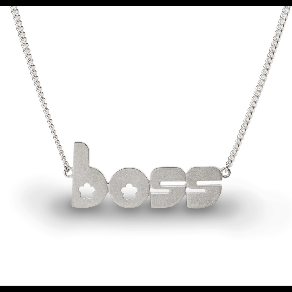 Sterling Silver Boss Necklace