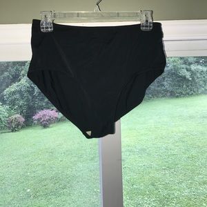 Black High Waisted Swim Bottom