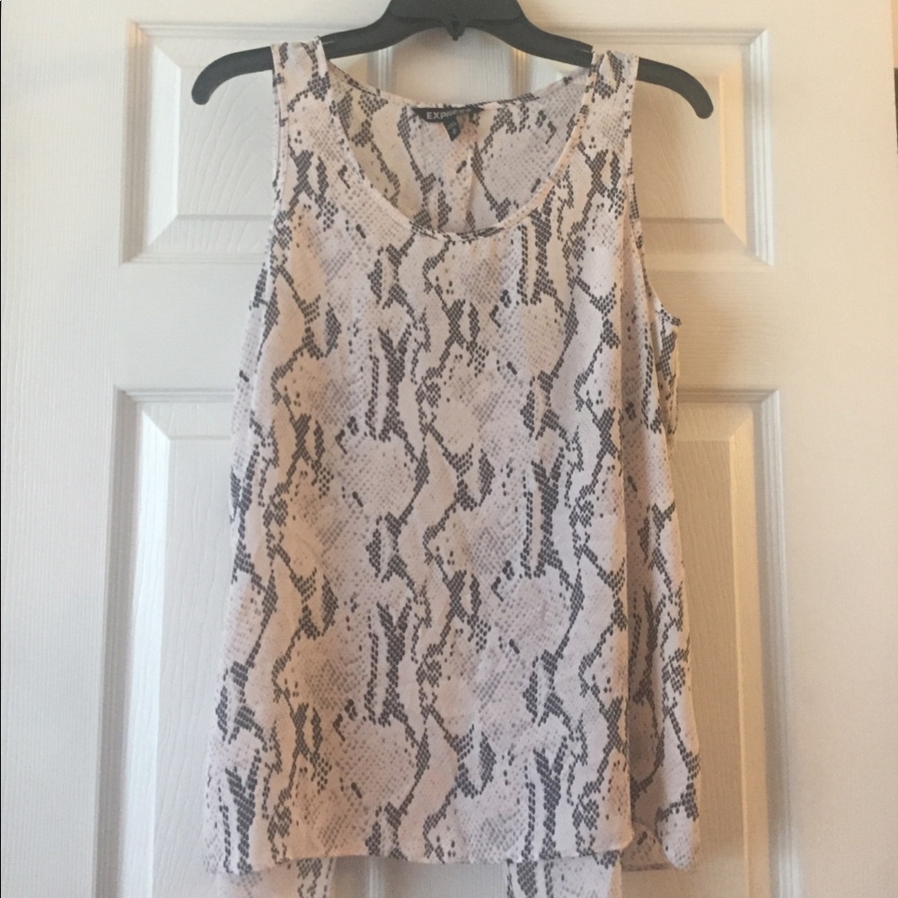 Very sexy pretty snake-print top