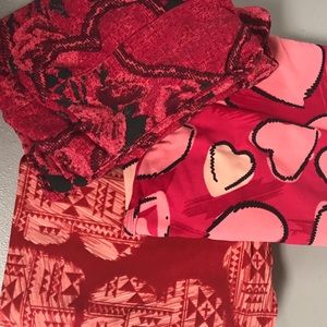 Valentine leggings (3 pr)