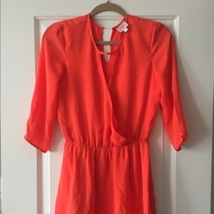 Parker keyhole crossover dress - orange