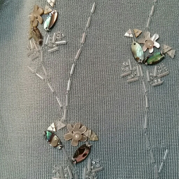 Sigrid Olsen beaded tank NWT - Picture 2 of 3