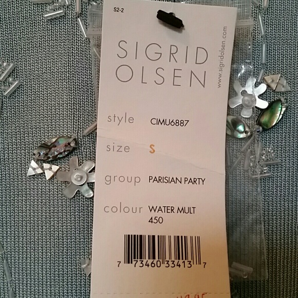 Sigrid Olsen beaded tank NWT - Picture 3 of 3