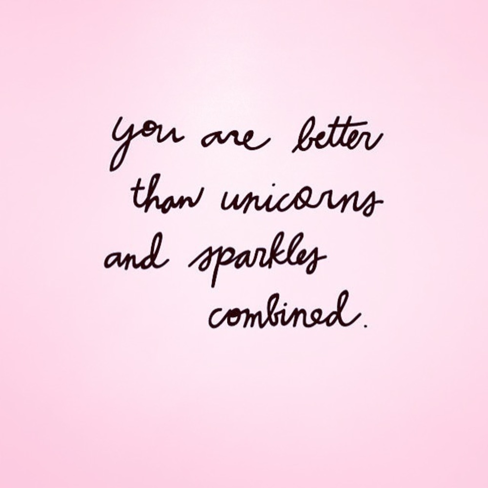 Unicorns and sparkles combined