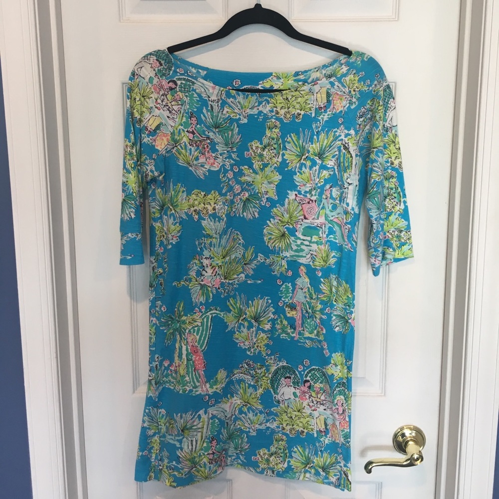 Lilly Pulitzer Cassie dress jungle glam toile XS