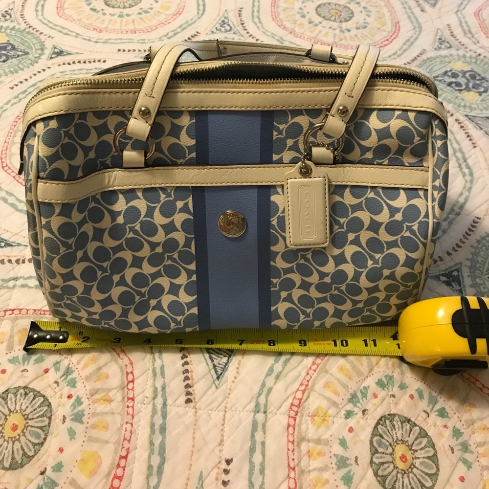 Blue Coach Handbag