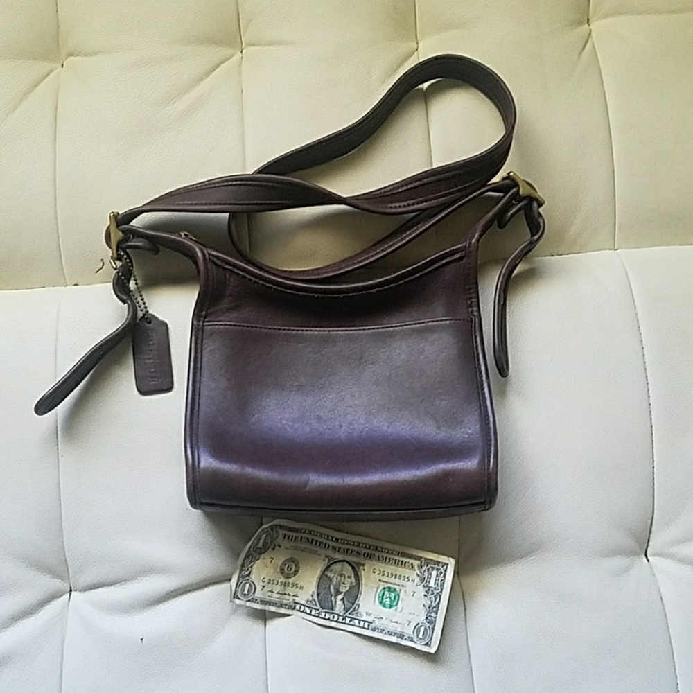 Vintage Leather Coach Bag