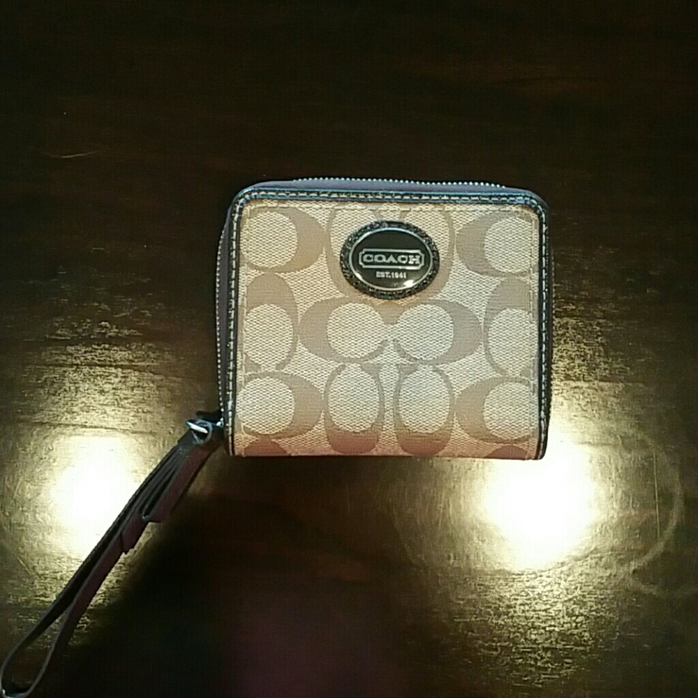 Coach small zip wallet