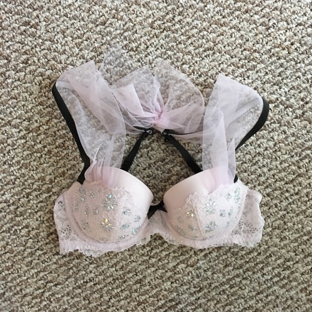 Gorgeous VS bra light pink & black