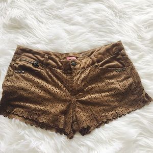 Bershka caramel shorts