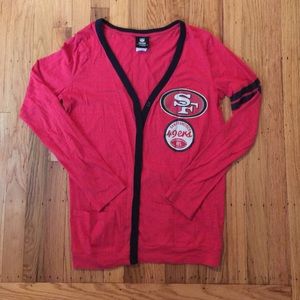 NFL - SF 49ers Cardigan - Size Small