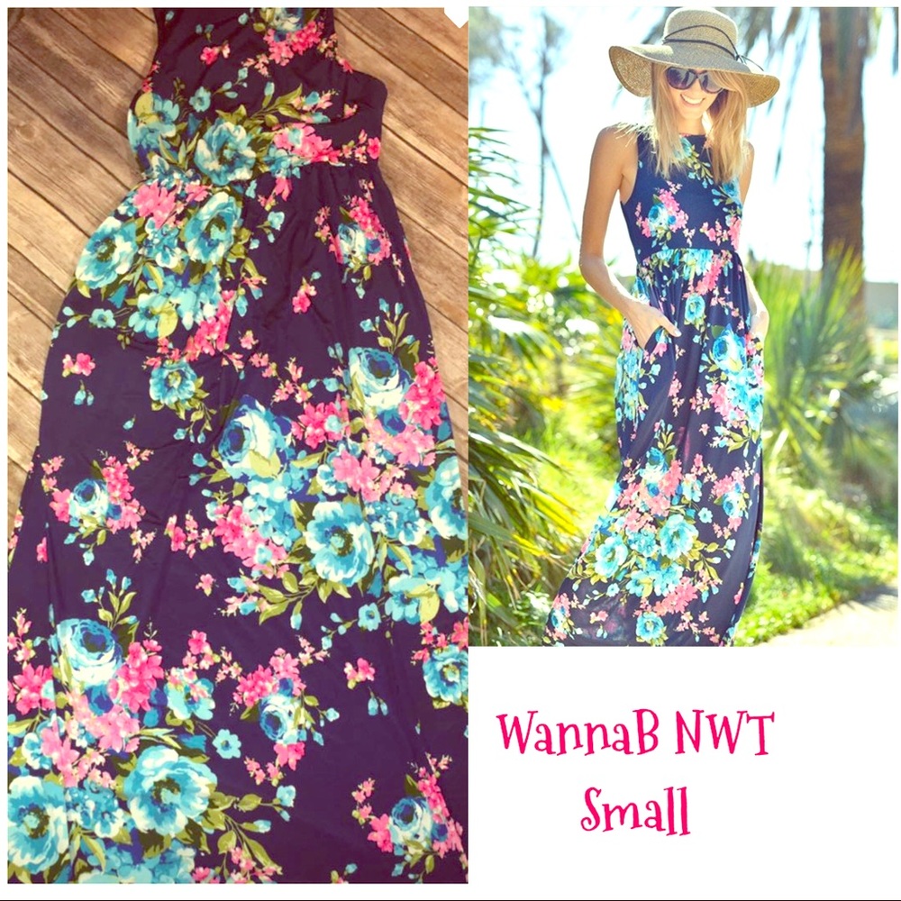 Brand new WannaB Floral Maxi dress