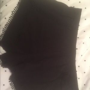 Black loose fitting dressy shorts; gently used