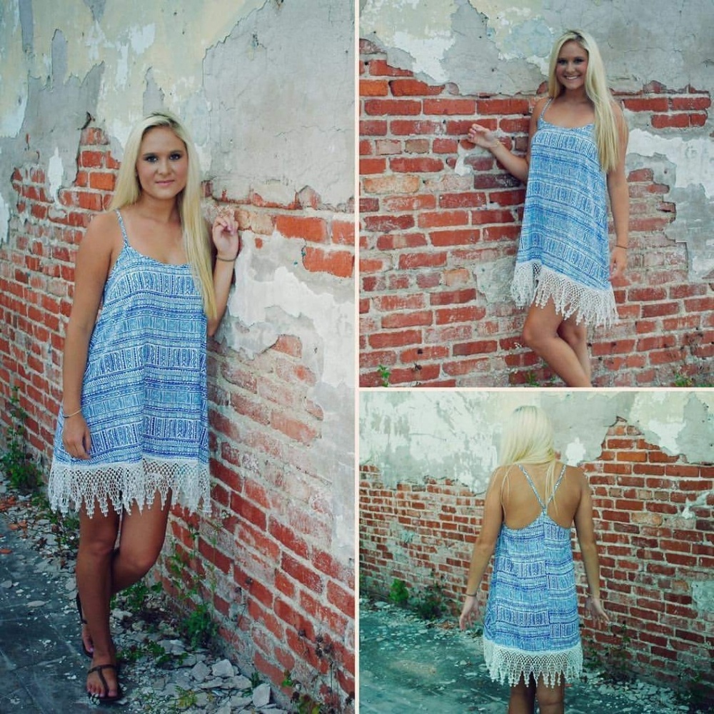 🆕️Blue & White Summer Dresa