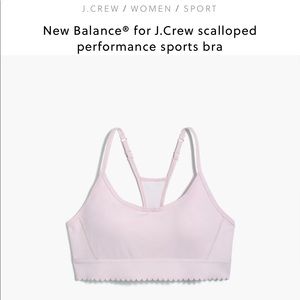 New Balance for J.Crew Scalloped Performance Bra