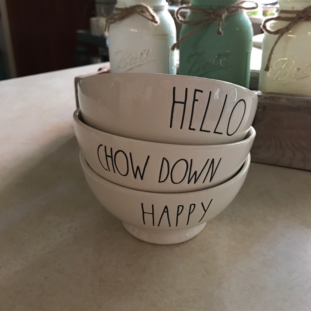 3 Rae Dunn Magenta Bowls