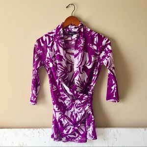 Karen Kane 3/4th sleeve statement blouse