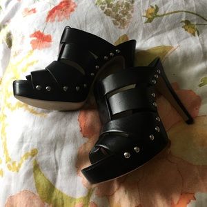 Michael Kors Studded Strappy Pump 6.5 Black