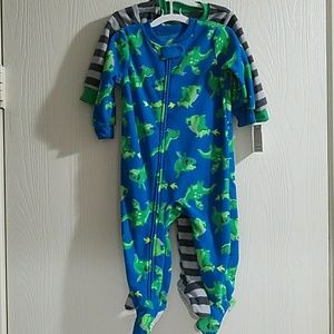 2pc Toddler boy fleece one piece outfit