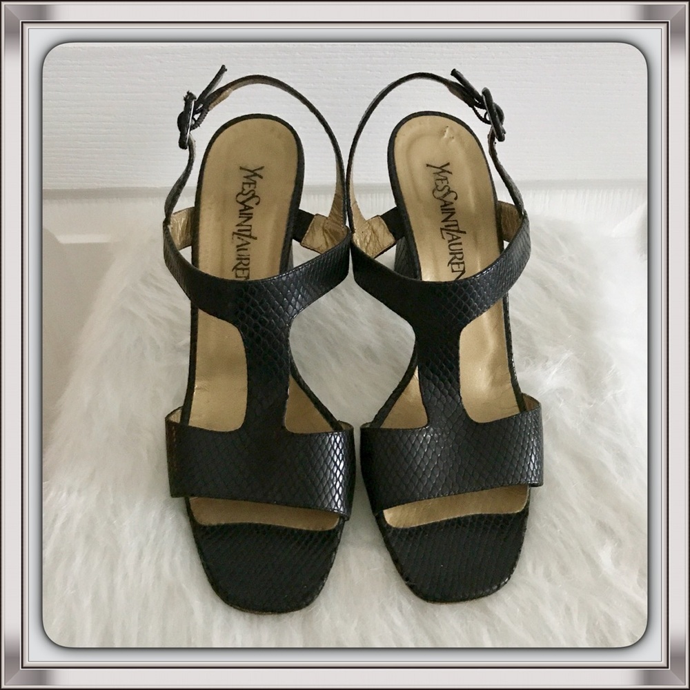 YSL Snakeskin Sandals
