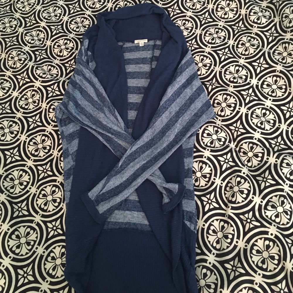 Silence + Noise cocoon striped cardigan