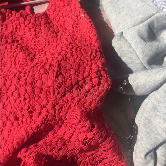 Red thick strap tank dress - Picture 2 of 2