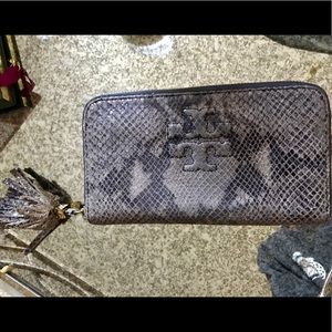 Authentic Tory Butch Snakeskin Wallet