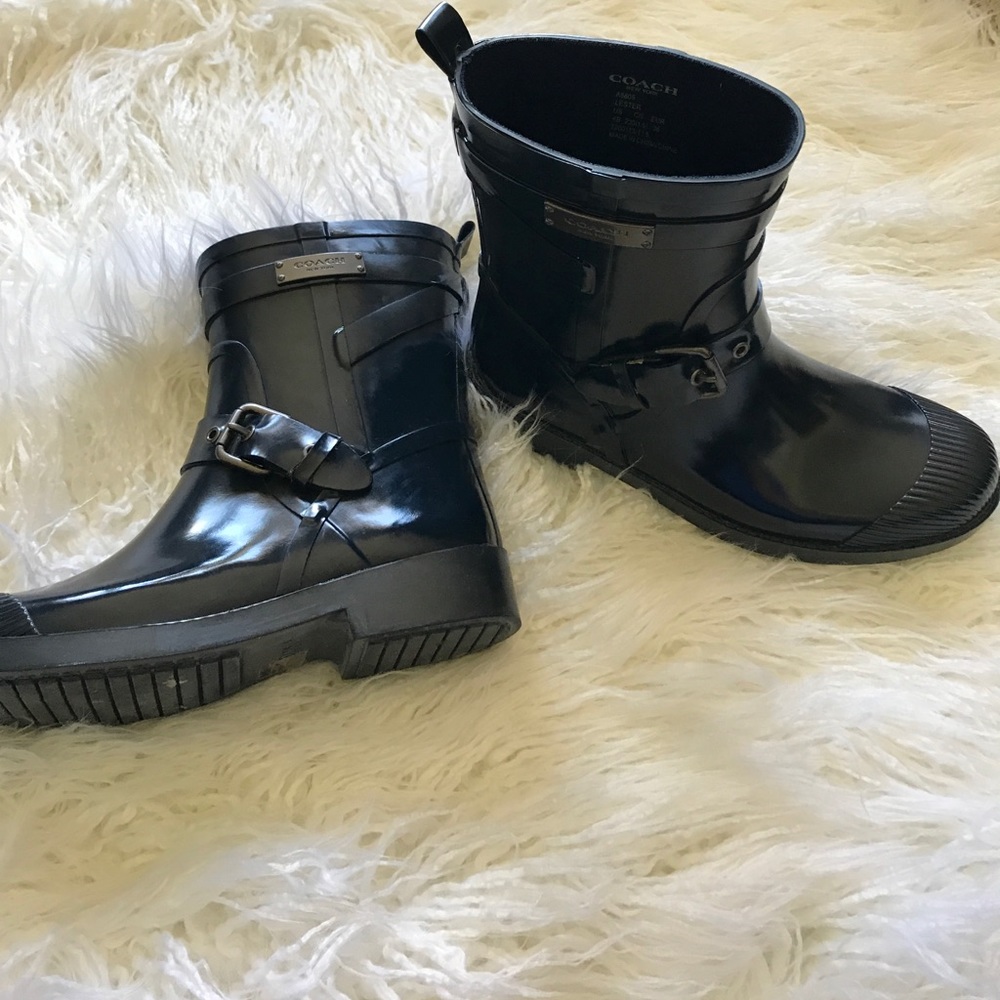 Coach boots! Navy color.